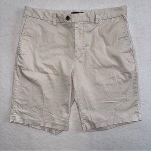 Banana Republic Aiden Short Casual Bermuda Shorts White Khaki White Size 34